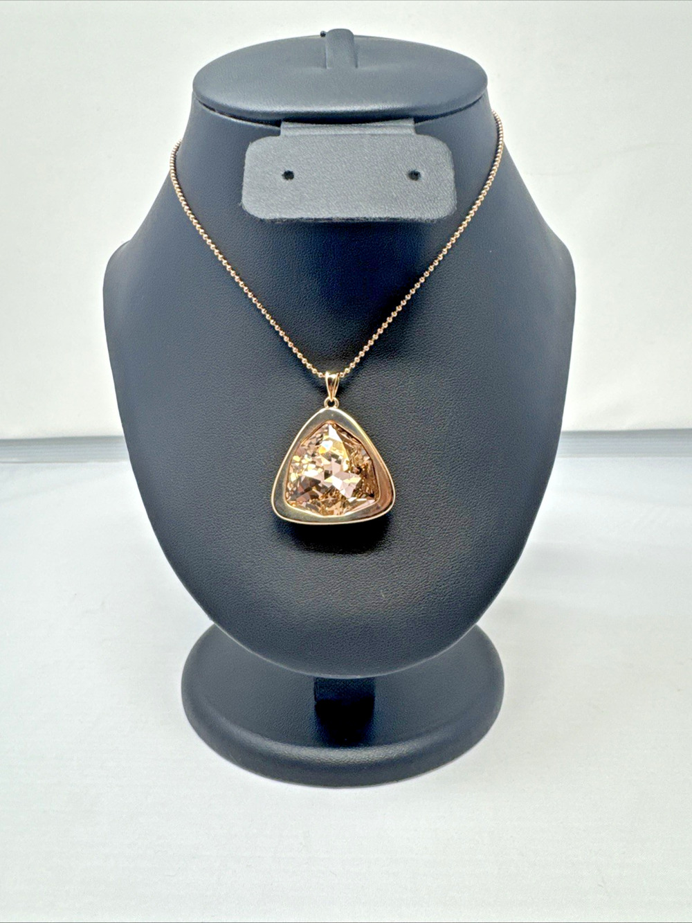 Touchstone Crystal Blush Trilliant Pendant